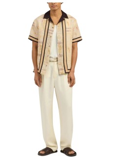 ché studios camiseria hombre monte cristo printed shirt - 2681917 ecru