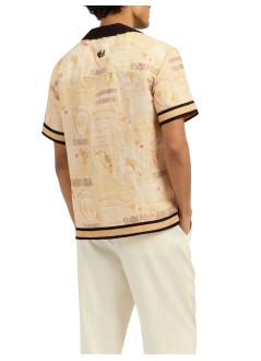 ché studios camiseria hombre monte cristo printed shirt - 2681917 ecru