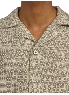 ché studios camiseria hombre lucena printed shirt - 2676721 light brown