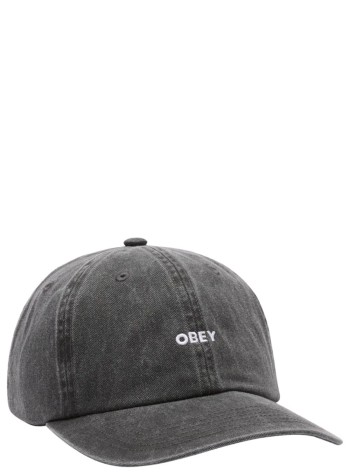 obey cap manpigment bold 6 panel strapback - 100580418 blk
