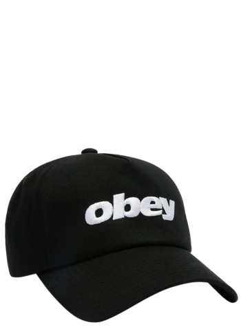 obey cap manobey delta 5 panel snapback - 100490146 blk