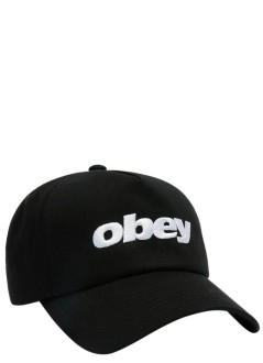obey cap manobey delta 5 panel snapback - 100490146 blk