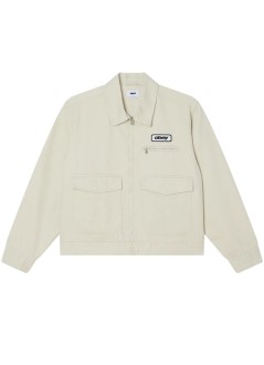 obey outerwear hombre obey walter work jacket silver birch faded wash - 121800620 sbr