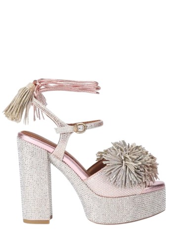 kurt geiger pump mujer pom pom tie platform - 5383665209 65