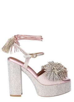 kurt geiger pump mujer pom pom tie platform - 5383665209 65