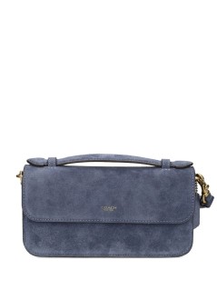 coach crossbody mujer suede elora top handle crossbody bag - cdd59 b4 light denim