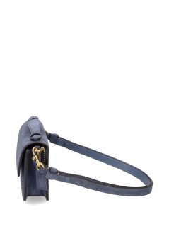 coach crossbody mujer suede elora top handle crossbody bag - cdd59 b4 light denim