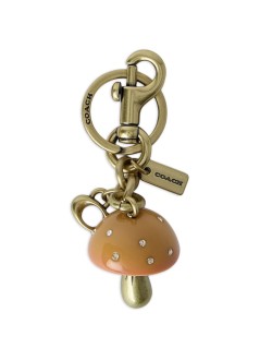 coach key ring unisexresin mushroom bag charm - cz123 b4 mustard