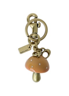 coach key ring unisexresin mushroom bag charm - cz123 b4 mustard