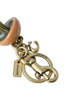 coach key ring unisexresin mushroom bag charm - cz123 b4 mustard