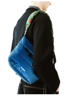 topologie luggage manbesace - tpwbabembe48 marine blue metallic puffer