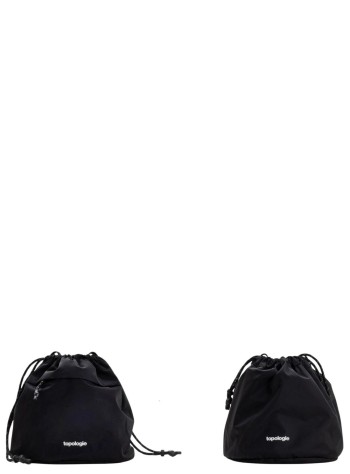 topologie crossbody manreversible bucket - tpwbarb2blk34 black tech sateen