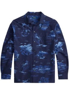 polo ralph lauren camiseria hombre woven-sport shirt-shirt - 710p04448001 7078 spy bear