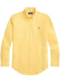 polo ralph lauren shirt mancubdppcs-long sleeve-sport shirt - 710966294515 corn yellow