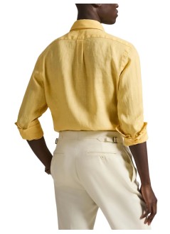 polo ralph lauren shirt mancubdppcs-long sleeve-sport shirt - 710966294515 corn yellow