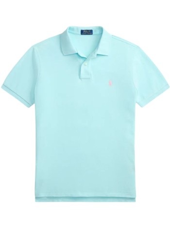polo ralph lauren polo mansskccmslm1-short sleeve-knit - 710680784511 new aqua c3166