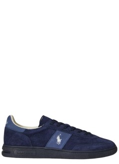 polo ralph lauren sneaker manbedford rib-sneakers-low top lace - 809p01617003 navy