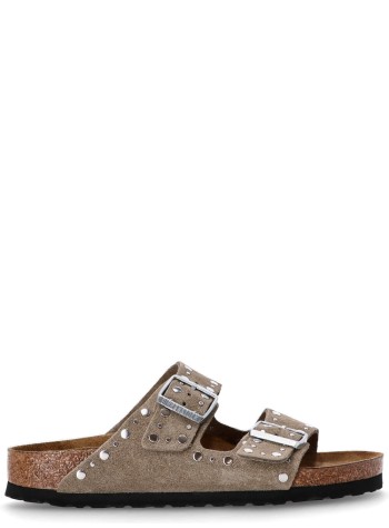 birkenstock sandalia mujer arizona rivet leve - 1029390 taupe