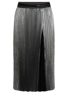 karl lagerfeld falda mujer foil pleated skirt - a1w12004 979