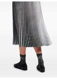 karl lagerfeld falda mujer foil pleated skirt - a1w12004 979