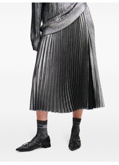 karl lagerfeld falda mujer foil pleated skirt - a1w12004 979