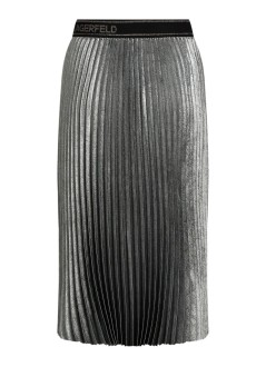 karl lagerfeld falda mujer foil pleated skirt - a1w12004 979
