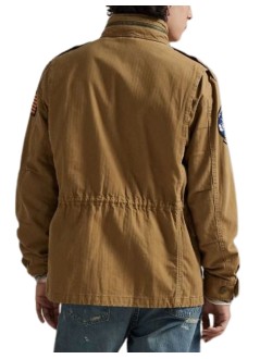 polo ralph lauren outerwear manwoven-field-jacket - 710p02024001 sandsurf w patches