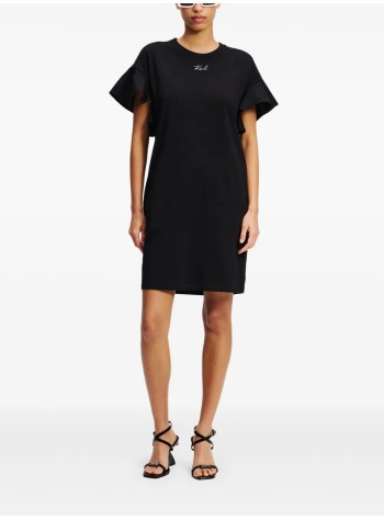 karl lagerfeld vestido mujer fabric mix t shirt dress - a2w13039 999 2