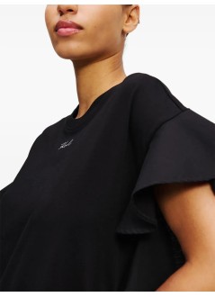 karl lagerfeld vestido mujer fabric mix t shirt dress - a2w13039 999