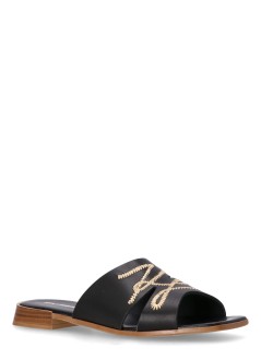karl lagerfeld sandal womanpetalo whipstitch slide - kl80772 000