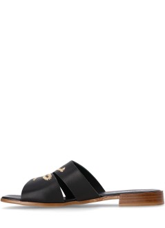 karl lagerfeld sandal womanpetalo whipstitch slide - kl80772 000
