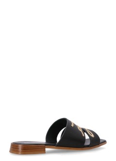 karl lagerfeld sandal womanpetalo whipstitch slide - kl80772 000