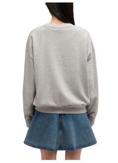 ganni sudadera mujer isoli crewneck margot kitty print - a1060016 920