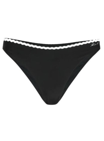 karl lagerfeld bikini panties womansignature scallop cheeky - b1w46020 999