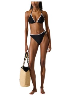 karl lagerfeld bikini braga mujer signature scallop cheeky - b1w46020 999