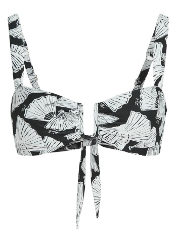 karl lagerfeld bikini sujetador mujer fan aop u-wire bikini top - b1w46041 2hf