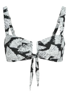 karl lagerfeld bikini bra womanfan aop u-wire bikini top - b1w46041 2hf