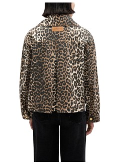 ganni outerwear womanprint denim jacket - a1010058 859