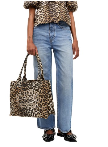 ganni handbag womanlarge easy shopper pocket print - a7179 943 2