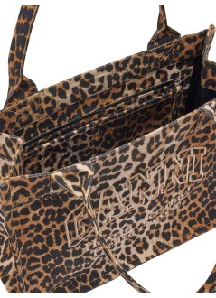 ganni handbag mujer large easy shopper pocket print - a7179 943