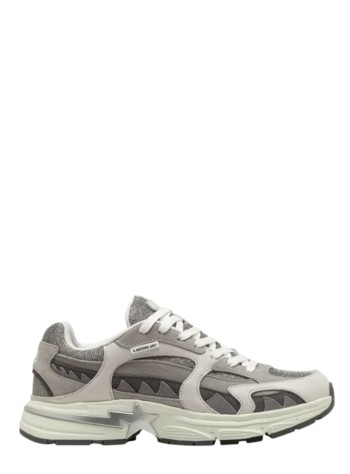 bape sneaker manbape shark sta #1 m2 - 1l80191313 silver 2