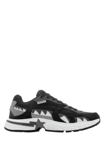 bape sneaker manbape shark sta #3 m2 - 1l80191315 black 2