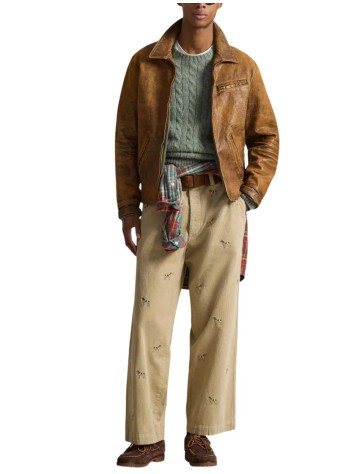 polo ralph lauren pant  manwoven-pants - 710p02694001 paddock tan w hound aoe 2