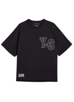 y3 t-shirt manel5 gfx ss tee - kq9307 black