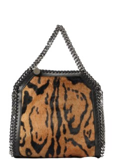 stella mccartney crossbody mujer falabella mini bag ocelot brushed velvet print - 371223wp0653 2203