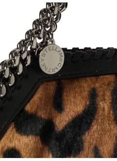 stella mccartney crossbody mujer falabella mini bag ocelot brushed velvet print - 371223wp0653 2203