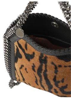 stella mccartney crossbody mujer falabella mini bag ocelot brushed velvet print - 371223wp0653 2203