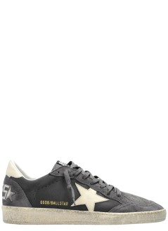 golden goose sneaker manballstar nabuk upper suede toe and spur leather star and he - gmf00117f008157 60662