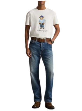 polo ralph lauren t-shirt manknit-t-shirt - 710b14615001 nevis denim bear 2