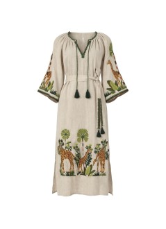 benaras by citrus dress womangiraffe veronica - be24868 beige multi
